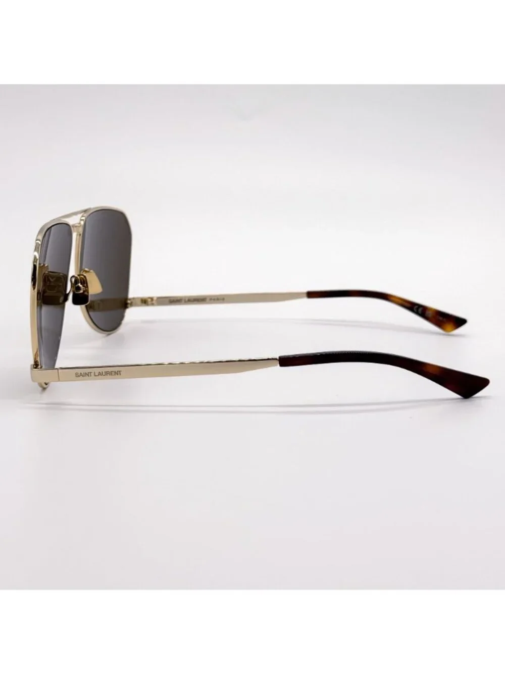New Saint Laurent Unisex Gold Aviator Sunglasses SL690 DUST 004